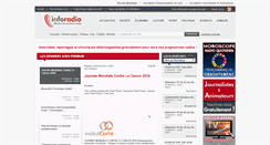 Desktop Screenshot of inforadio.fr